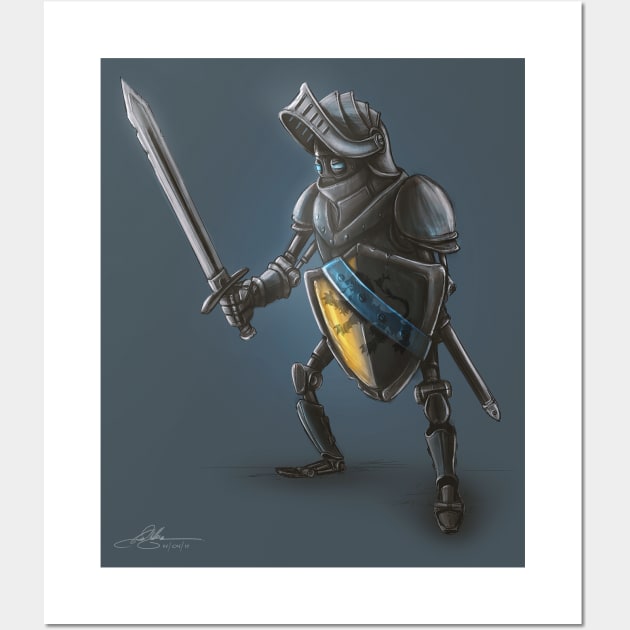 Sir Lance-bot Wall Art by ianmilligandesign